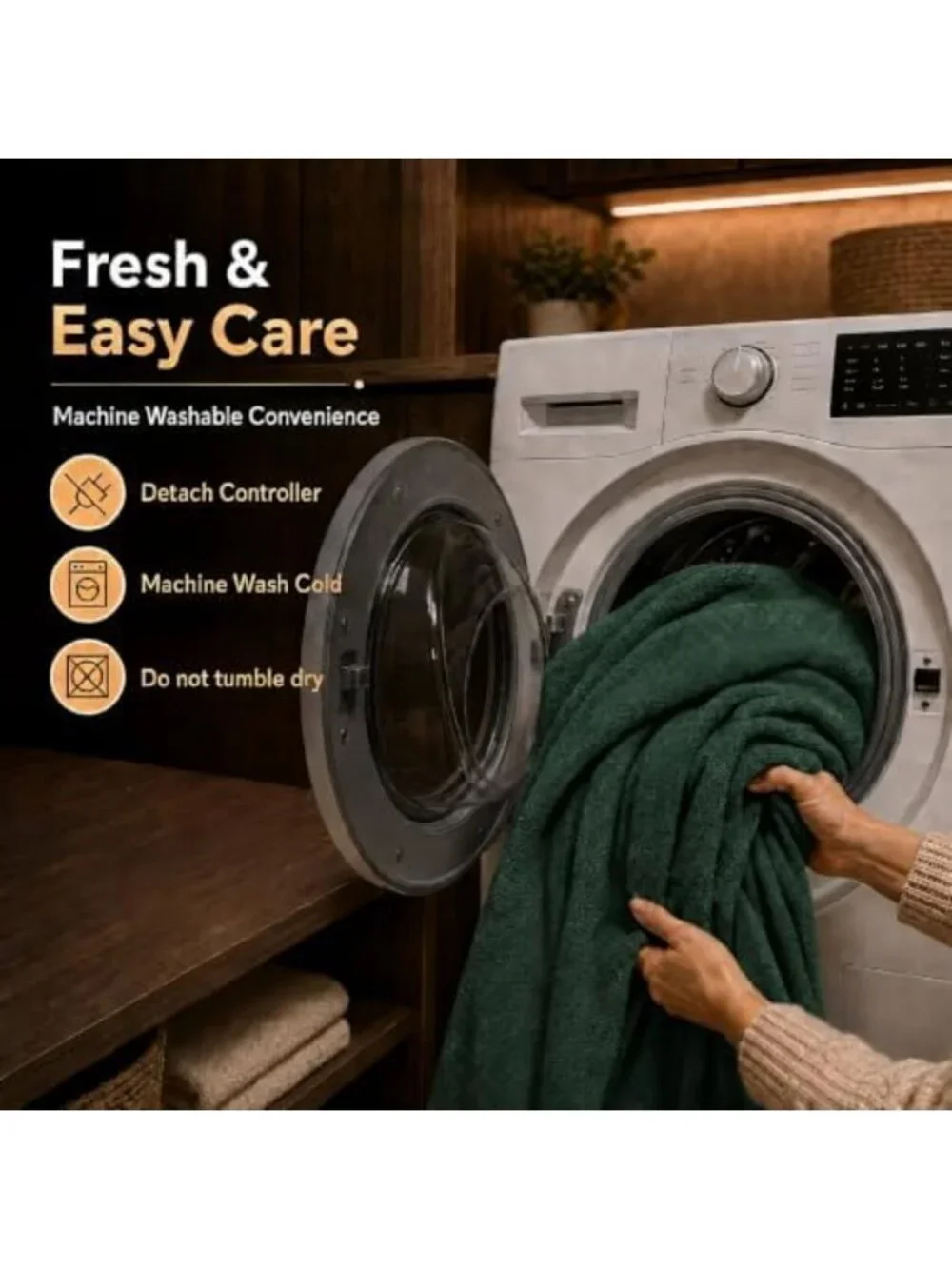 Cozy Full Size Electric Heated Blanket 72